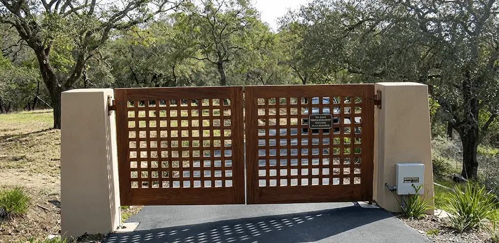 Driveway gate installation for a residential property in Atlanta, GA