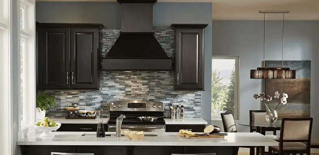 Kitchen cabinet painting and refinishing in a modern kitchen in Atlanta, GA